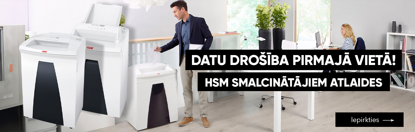 HSM papīra smalcinātāju lielās atlaides